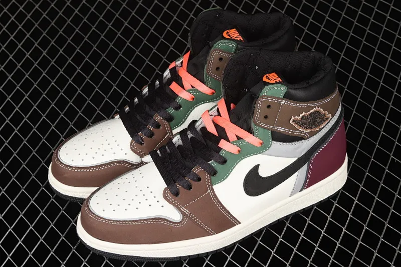All categories Air Jordan Jordan series basketball shoes Air Jordan 1 High Air Jordan 1 High OG "Hand Crafted" AJ1 Joe 1 color stitching DH3097-001